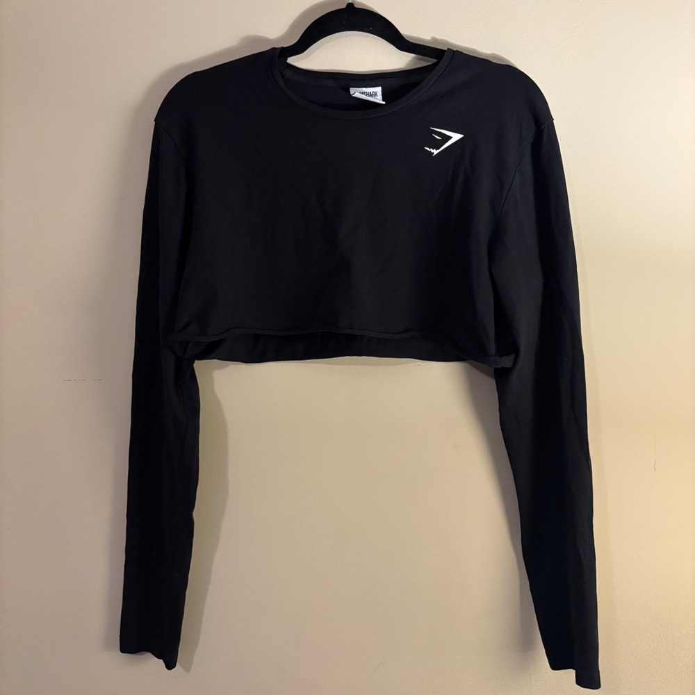 Gymshark Black Cropped Top